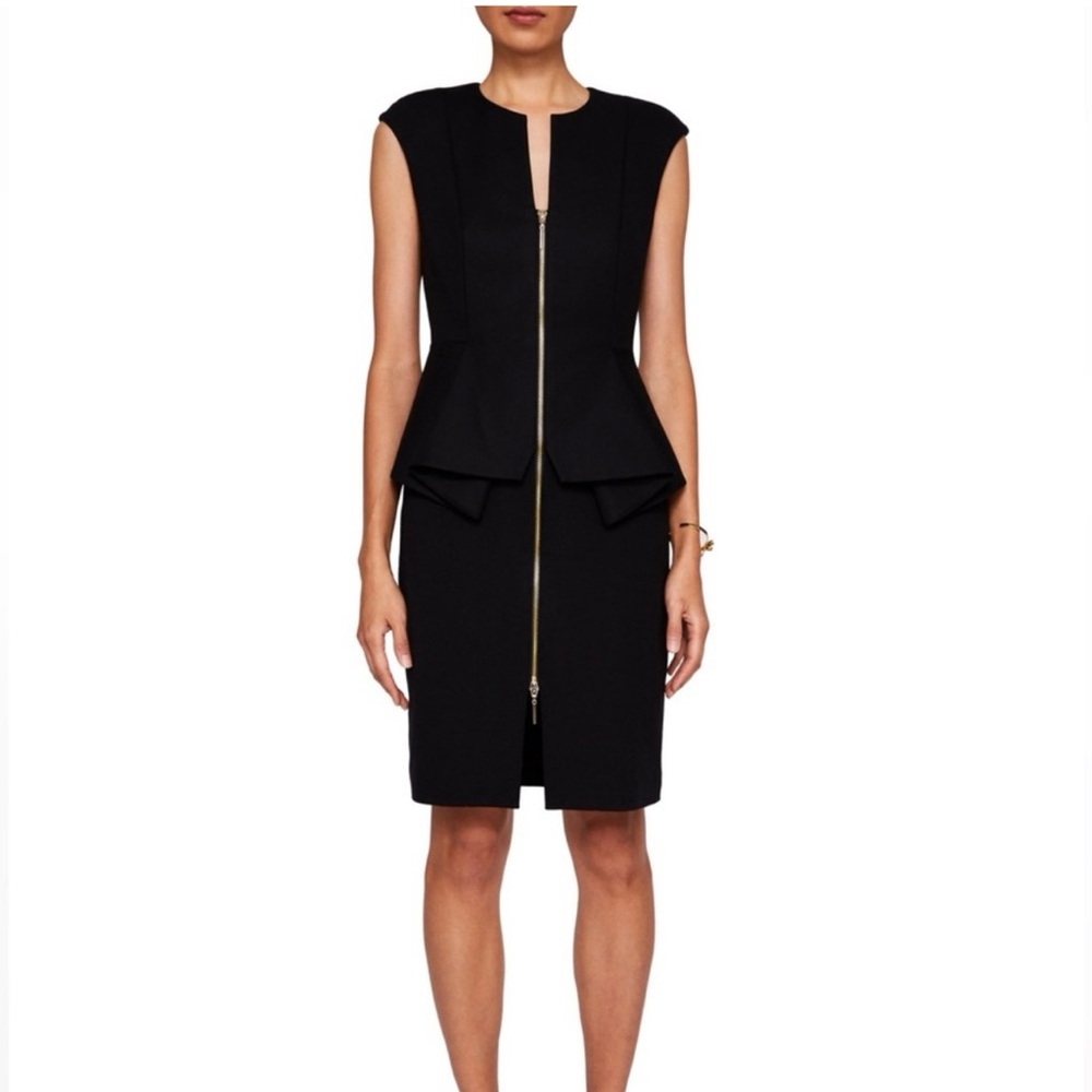 BNWT Ted Baker Black Pencil Dress Size 1 (2-4 US)